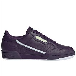 Purple Adidas Continental Sneakers - size 7